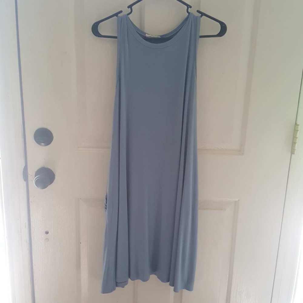 Periwinkle blue rayon and spandex reborn dress